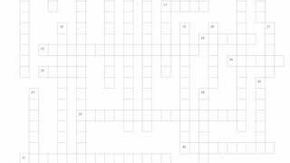 Test 1 Study Guide Crossword