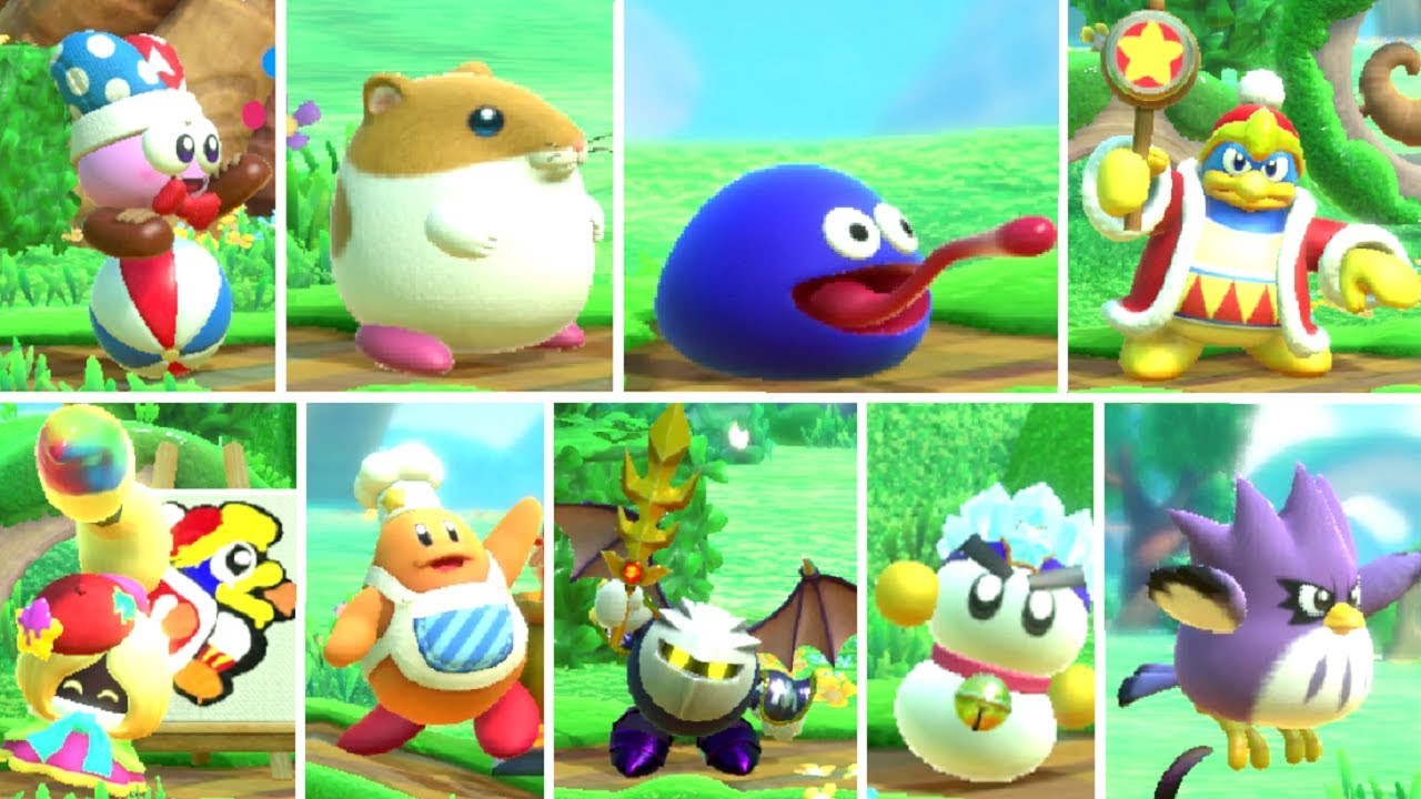 Kirby Star Allies - All Characters (DLC Included) - YouTube