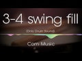 3 4 swing fill drum backing track only drum