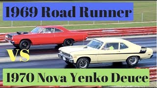 1969 Road Runner 440 vs 1970 Nova Yenko Deuce - Pure Stock Drag Race