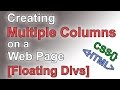 How to Build a Website #6 - Multiple Column Layout [CSS Tutorial]