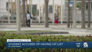 St. Lucie County student accused of having hit list