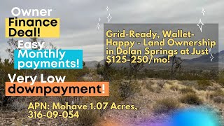 Grid-Ready, Wallet-Happy - Land Ownership in Dolan Springs at Just $125/mo!