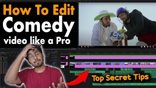 How To Edit COMEDY VIDEOS like PRO (Round2Hell, Harsh Beniwal) Full EDITING TUTORIAL in Hindi