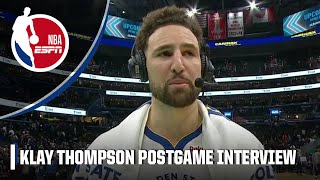 Klay Thompson describes the benefits he sees of coming off the bench | NBA on ESPN