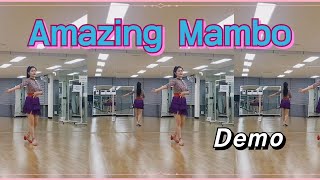 Amazing  Mambo  Linedance/ 어메이징 맘보/ 데모영상/ Beginner/ 초급라인댄스/안산라인댄스/점섬체육관 /고잔동주민센터