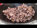 daoxiang dog meat is really delicious. the rural guys stew a local dog at a time. the moment it c...