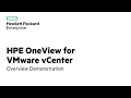 HPE OneView for VMware vCenter Demo