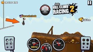 Hill Climb Racing 2 - Monowheel 6150m in Mines | 2K GamePlay