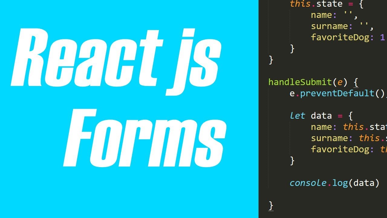 React Js Tutorial - Forms - YouTube