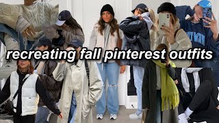 RECREATING FALL + WINTER PINTEREST OUTFITS 2021 | casual, comfy, trendy