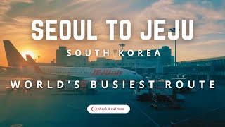 Flight from Gimpo International Airport to Jeju Airport | Extra Airport Walkthrough in 4K