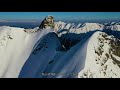 northern japanese alps gendarme aerial video