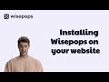 installing wisepops on your website