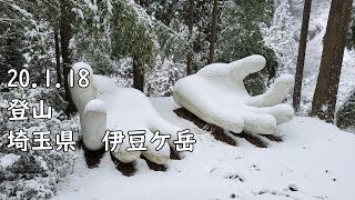 登山！埼玉県 伊豆ヶ岳 にいってきました！ 低山だけど雪山でした