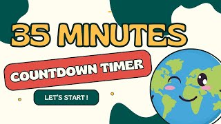 EARTH COUNTDOWN ! 35 MINUTES 35:00 🌝 countdown timer from 35 minutes to zero in minutes