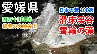 愛媛県 滑床渓谷と雪輪の滝（日本の滝100選） 四万十川の源流部にある大峡谷！ / Nametoko Canyon \u0026 Yukiwa Waterfall ( Ehime, Japan )【癒しの水辺】