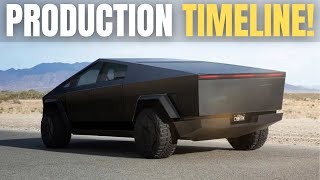 THE NEWS WE WANTED! Elon Musk Reveals a Production Timeline & More In HUGE UPDATE On The Cybertruck!