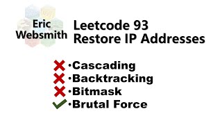 Leetcode 93 Restore IP Addresses Javascript