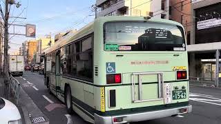 京都市バス1562号車 29系統四条烏丸行き発車シーン@西大路四条