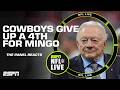 ‘The price is the problem’ 👀 NFL Live reacts to Cowboys trading a 4th-round pick for Jonathan Mingo