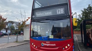 FRV- London Buses route 128- Claybury Broadway to Romford Station