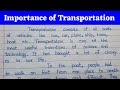 Importance Of Transportation || PLS Education || Essay Writing | Letter Writing | Application ||