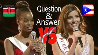 Miss World 2016 Question and Answer Kenya vs Puerto Rico