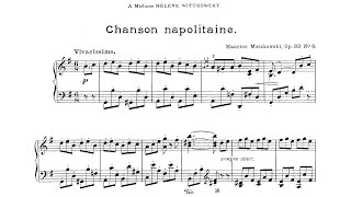 Moritz Moszkowski: Chanson Napolitaine Op. 83 No. 6 - Hans Kann, 1968 - MHS 1862