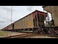 csx t303 11 562 cw44ac loaded coal train heading south over the pembroke diamond