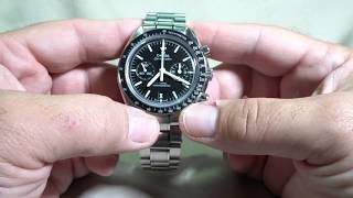 Omega Speedmaster Moonwatch Coaxial Steel on Steel on 50th Anniversary Apollo 11 Moonwalk Review