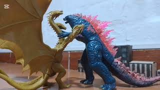 Godzilla vs King Ghidorah (parte 1) - stop motion