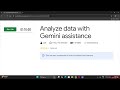 Analyze data with Gemini assistance Intermediate lab