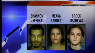 Three arrested for meth