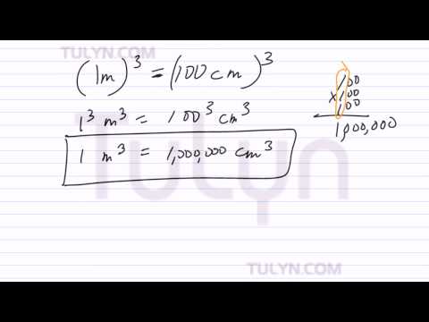 Conversion of Metric Units: Cubic Meters to Cubic Centimeters Conversion of Metric Units: Cubic Meters to Cubic Centimeters