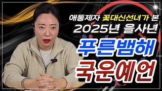 애동제자 꽃대신선녀가 본 2025년 을사년 국운예언! 올해 우리나라는! #국운예언 #국운 #2025 #신점 #사주