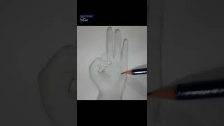 HOW TO DRAW PERFECT HAND EASY #Shorts! Drawing Tech