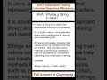 JAVA : What is a string in Java? SDET Automation Testing Interview Questions & Answers