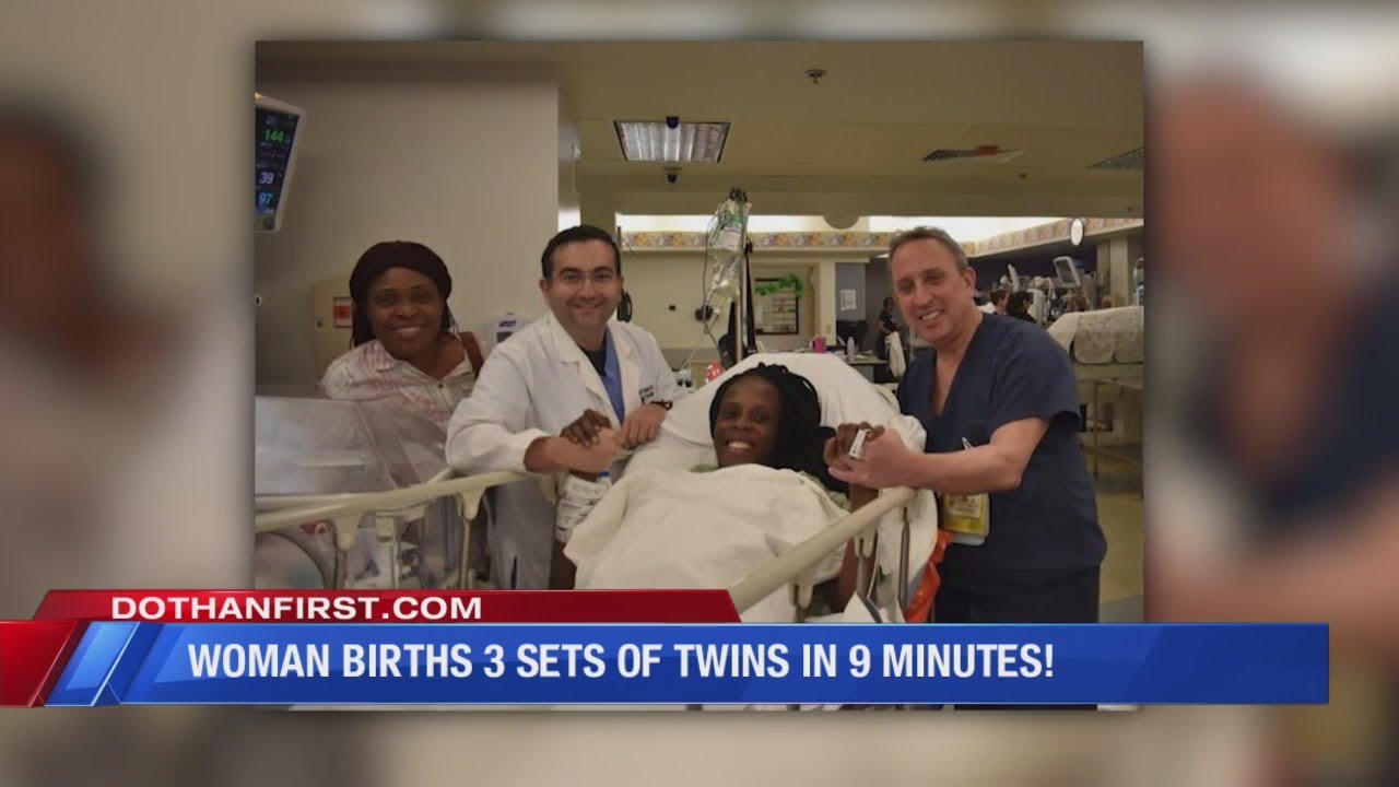 Woman Gives Birth To 3 Sets Of Twins In 9 Minutes - YouTube