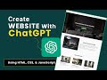 🚀 How To Create Complete Website With ChatGPT  | Website Design Using  ChatGPT🚀  (No Coding )