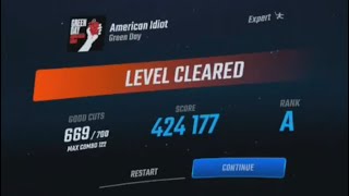 BeatSaber American idiot (669/700) 🗡 expert {A}