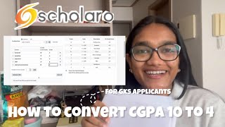 #vlog 91 || How to convert CGPA in Scholaro Application | GKS applicants | #indianinkorea