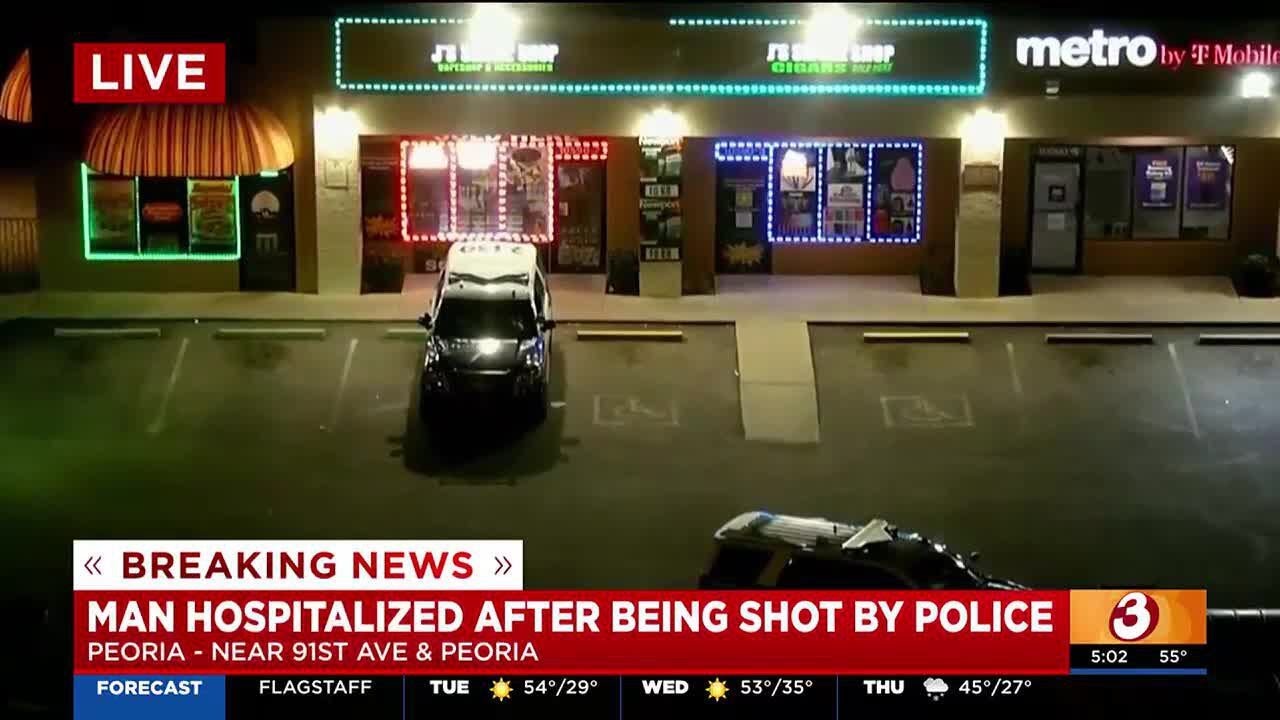 Suspect Critically Injured After Police Shooting In Peoria - YouTube