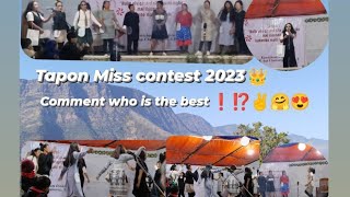 2023 Tapon miss contest 🤩💜#new year@kora explore