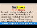 Learn English through story | “No Story” by O. Henry | English short stories