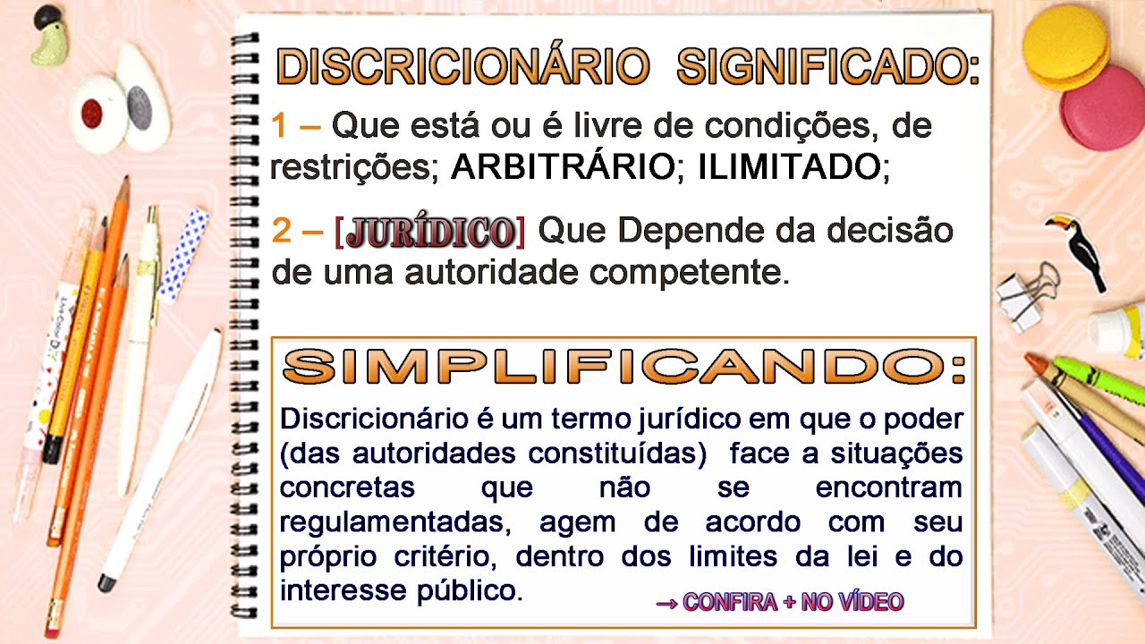 Ato Vinculado E Ato Discricionário Retoedu