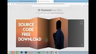 3D thumbnail hover effects with CSS 3D transforms and jQuery Free Source Code project 10