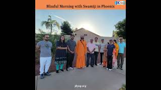 During Life Transformation Program in Phoenix - Blissful morning with Swami  Mukundananda Ji