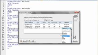 How to run SQL scripts against multiple DBMS targets in a single operation