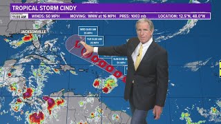 Tropical Storm Cindy continues intensifying, could impact coastal areas of Canada not Florida